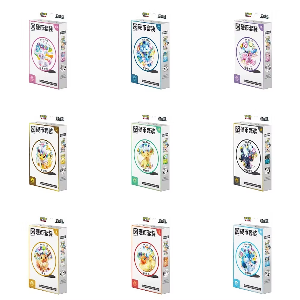 BLOOMING LEGENDS 'EEVEE & FRIENDS' COIN SET- SIMPLIFIED CHINESE POKEMON