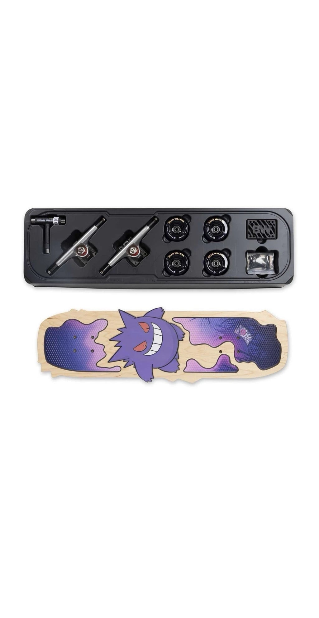 Pokemon Center x Bear Walker GENGAR Skateboard Limited Ed#1250 W/Wheels Trucks