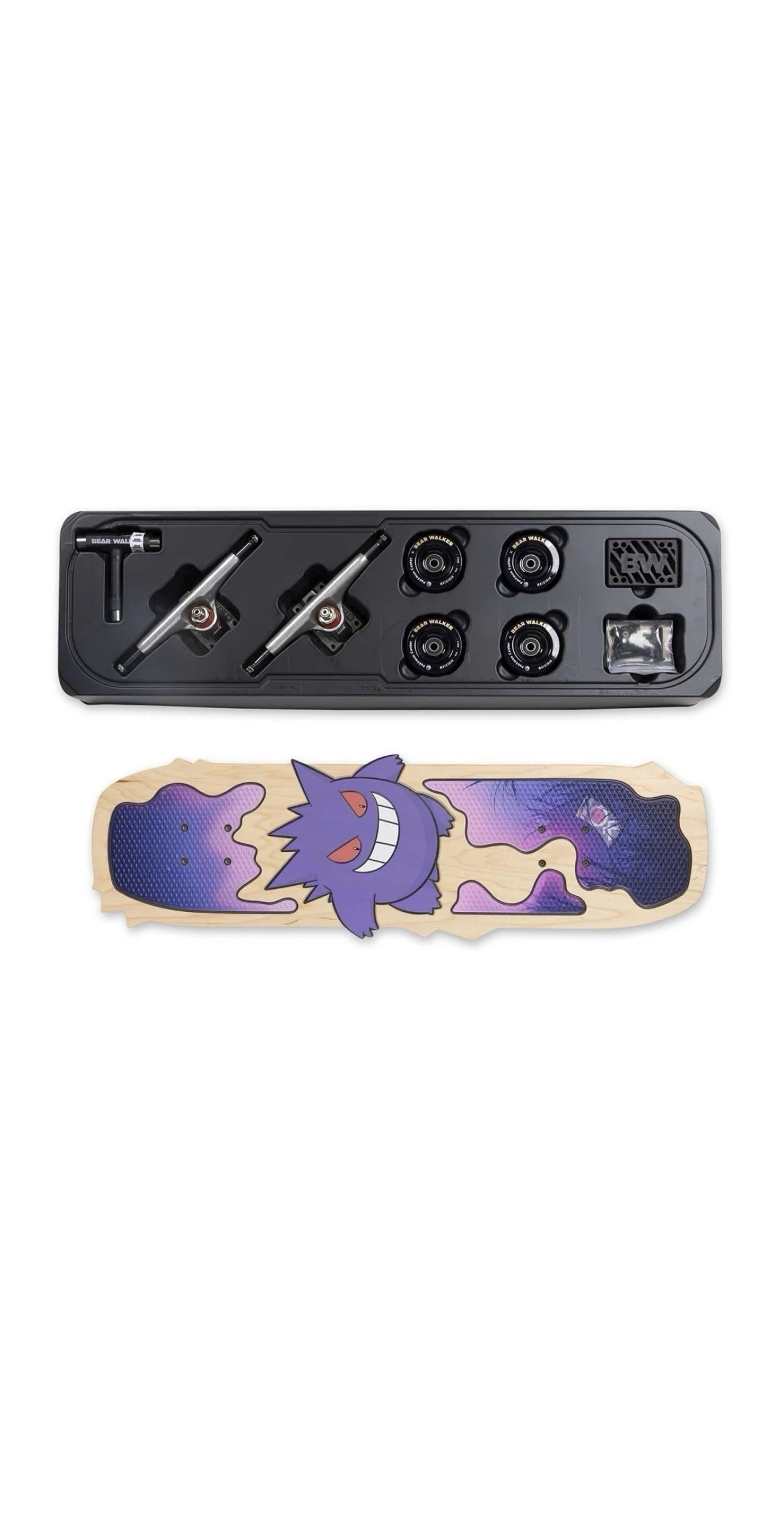 Pokemon Center x Bear Walker GENGAR Skateboard Limited Ed#1250 W/Wheels Trucks
