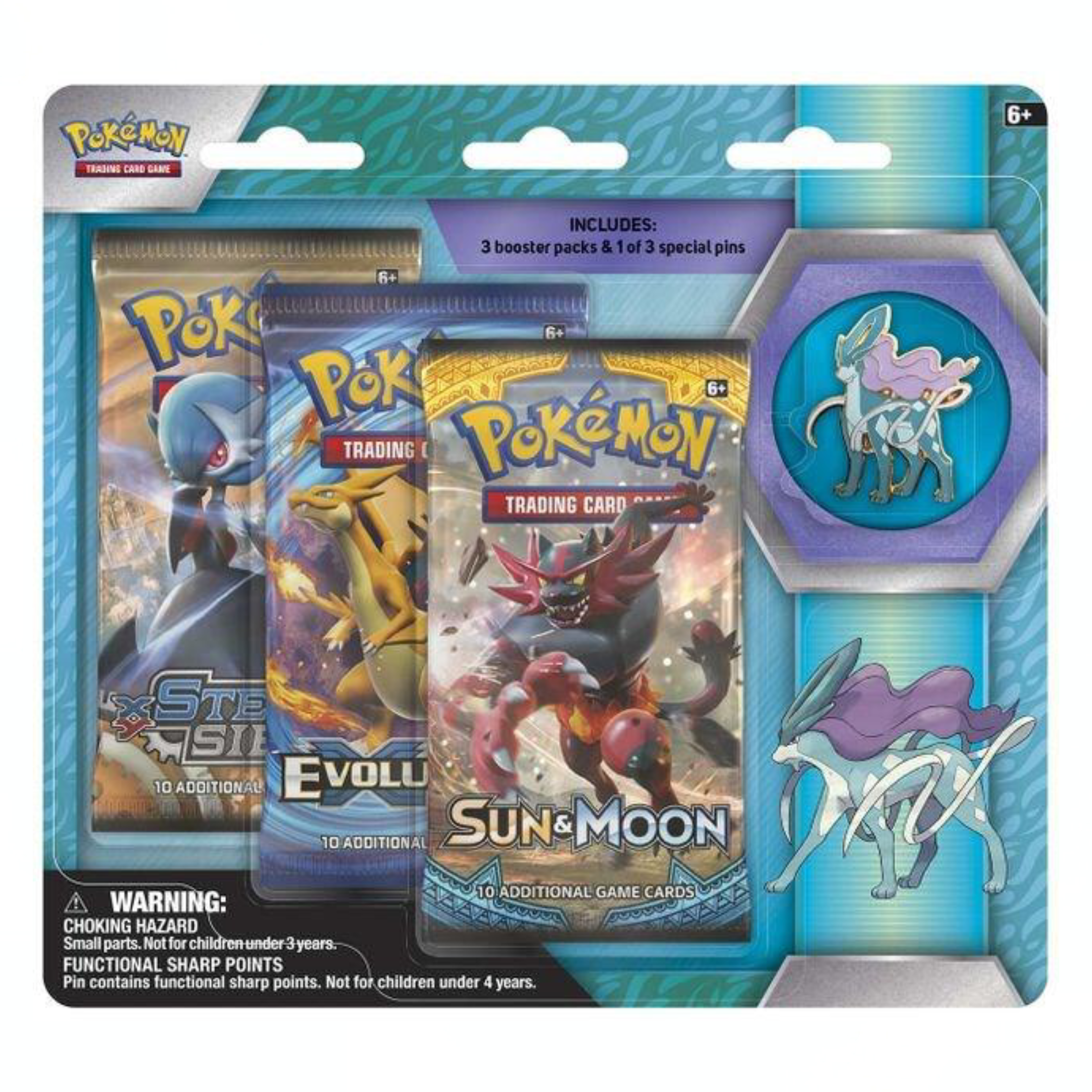 Legendary Beasts Collector Pin 3 Pack Blister [Suicune]