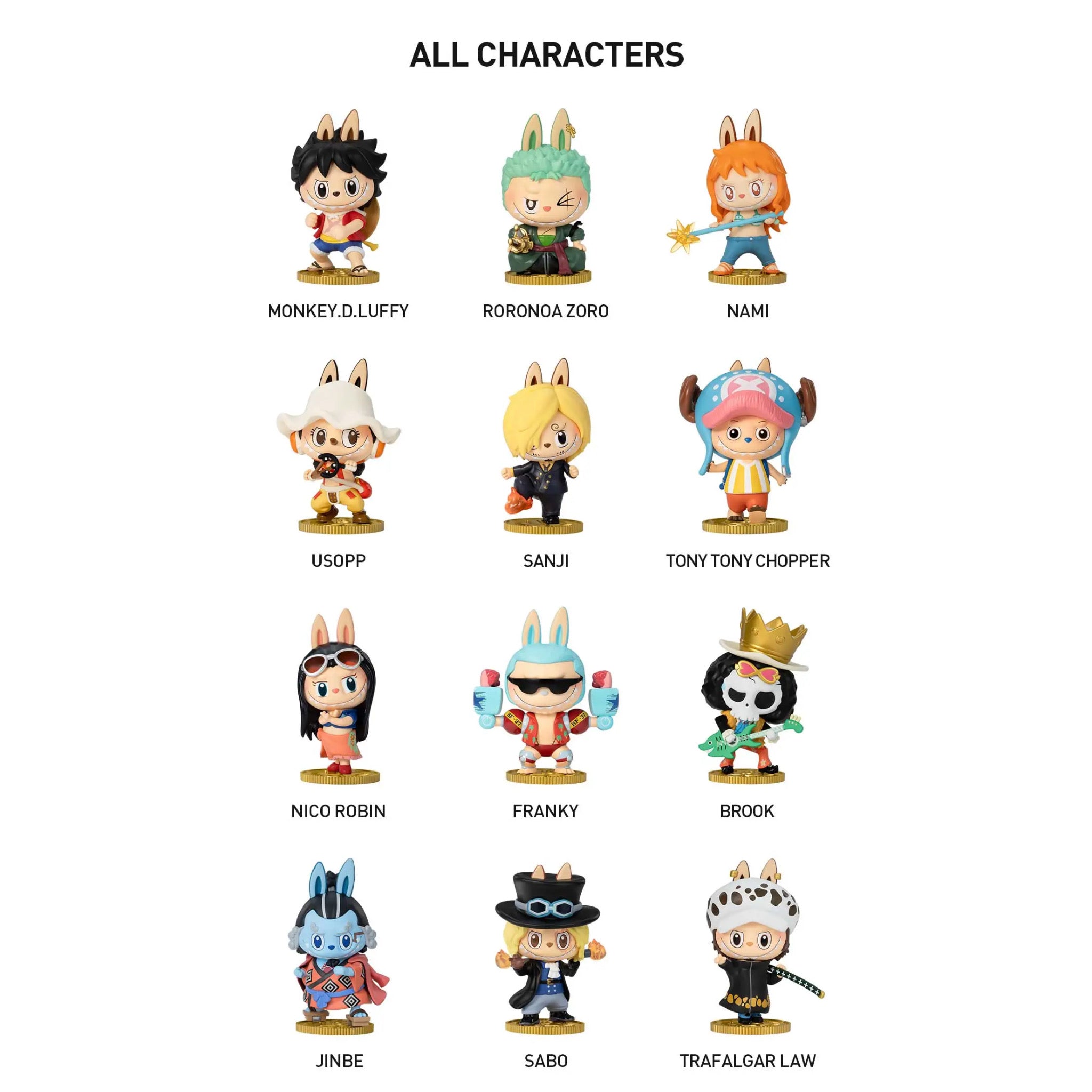 The Monsters x One Piece Series Figures